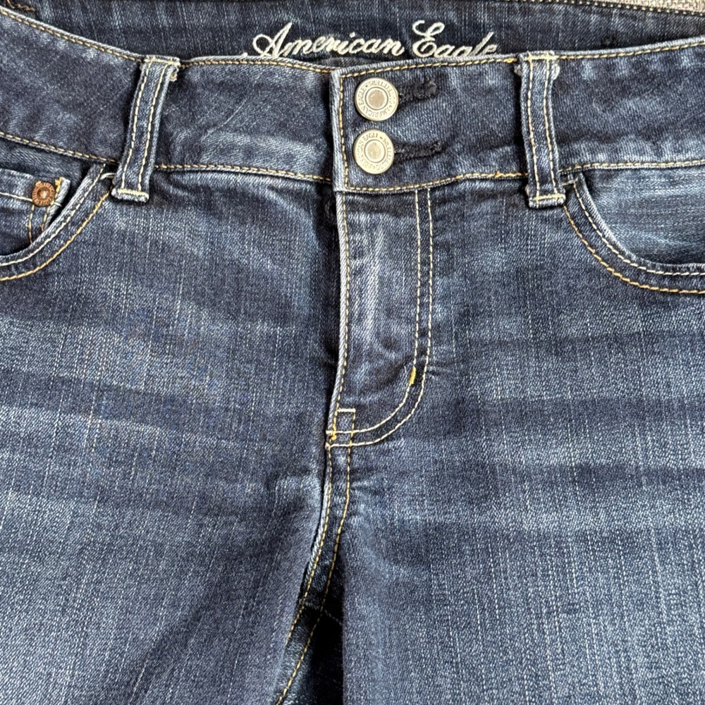Women American Eagle Jeans | Size 10 | Dark Wash Bootcut Denim Stretch Pants